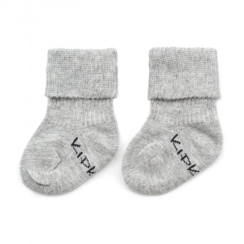 KipKep dětské ponožky Stay-on-Socks NEWBORN 1pár Grey 