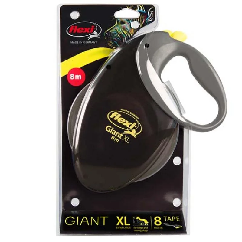 Flexi Giant PLUS popruh XL 8m od 50kg černé pro hodně velké a silné psy 