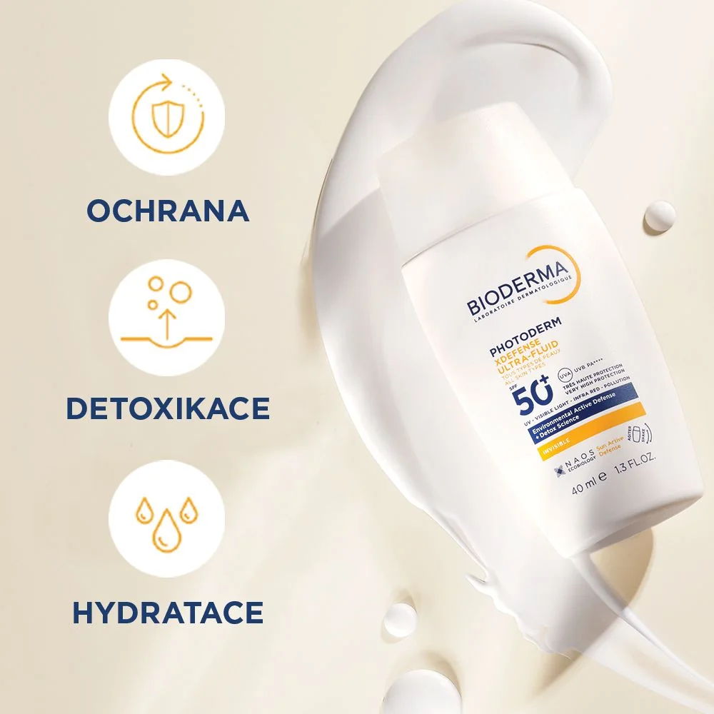 BIODERMA Photoderm XDefense Neviditelná ultrafluidní ochrana SPF50+ 40 ml