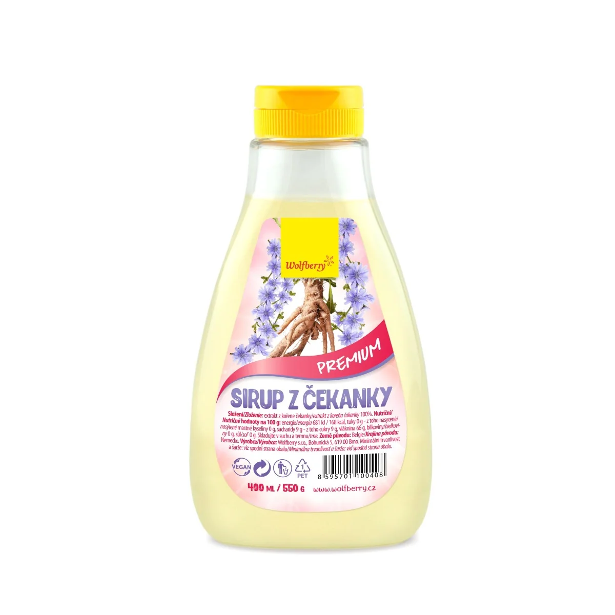 Wolfberry Sirup z čekanky 400 ml / 550 g