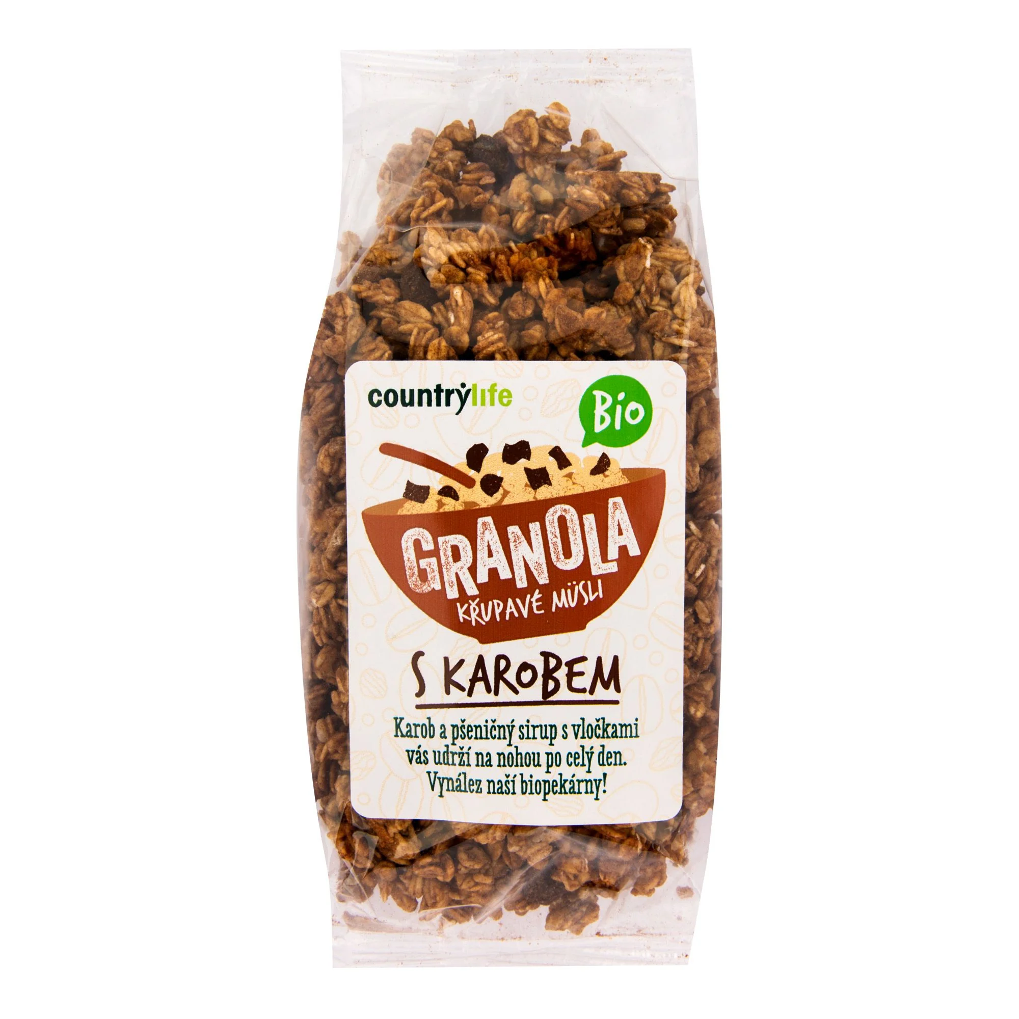 Country Life Granola Křupavé müsli s karobem BIO 350 g