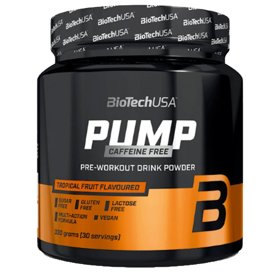 BioTech USA Pump Caffeine Free 330g - citrónový čaj