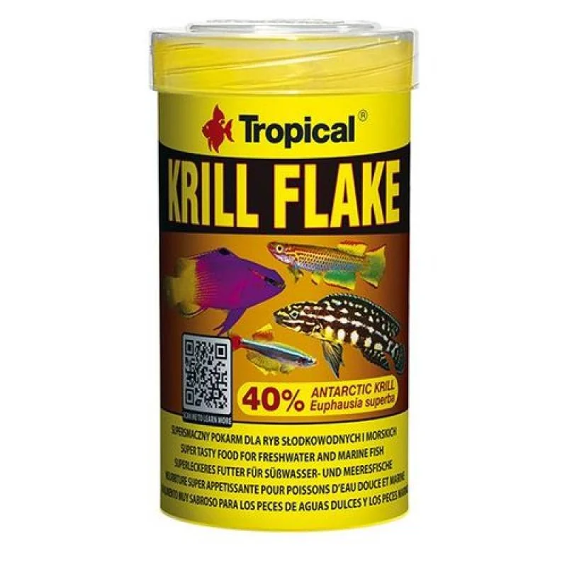 Tropical Krill Flake 100ml/20g krmivo pro sladkovodní a mořské ryby 