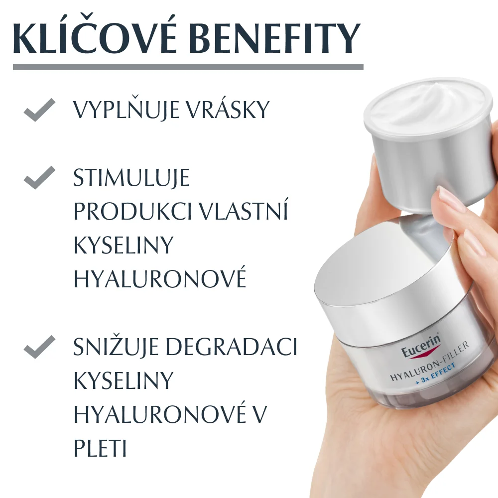 Eucerin Hyaluron-Filler + 3x Effect noční krém náhradní náplň 50 ml