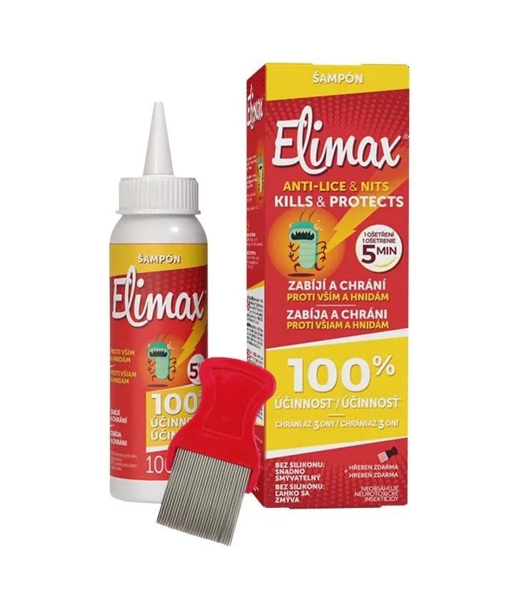 Elimax Šampon proti vším a hnidám 100 ml + hřeben