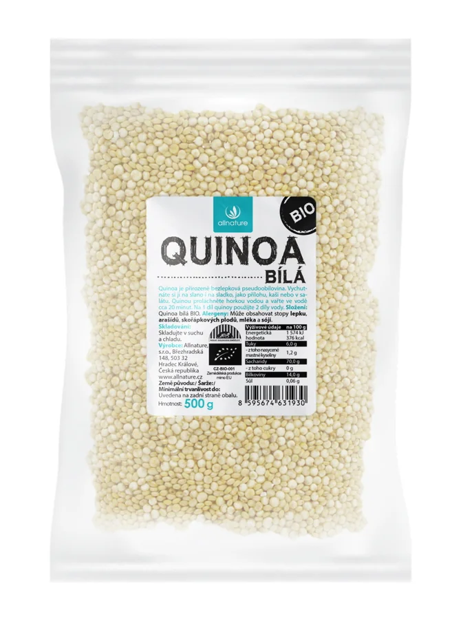 Allnature Quinoa bílá BIO 500 g