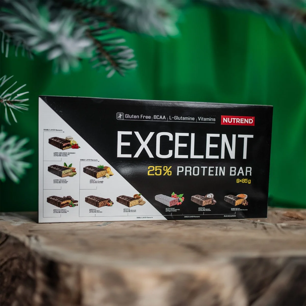 Nutrend Excelent Protein Bar Dárkové balení mix příchutí 9x85 g