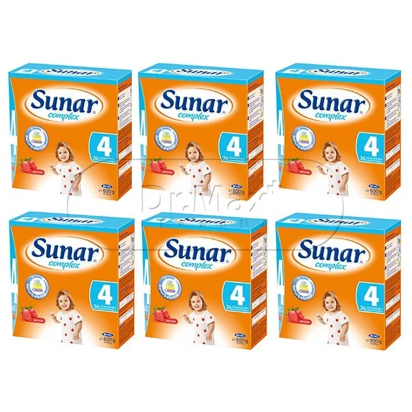 Sunar complex 4 jahoda 5x600g + 1 ZDARMA