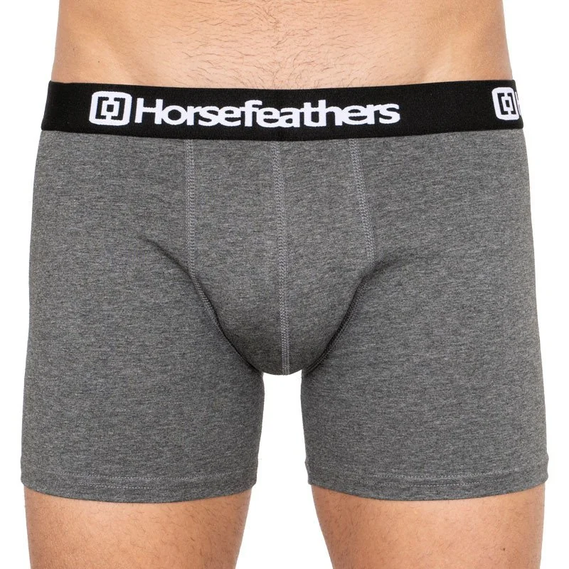 Horsefeathers 3PACK pánské boxerky Dynasty heather antracite (AM067B) M 