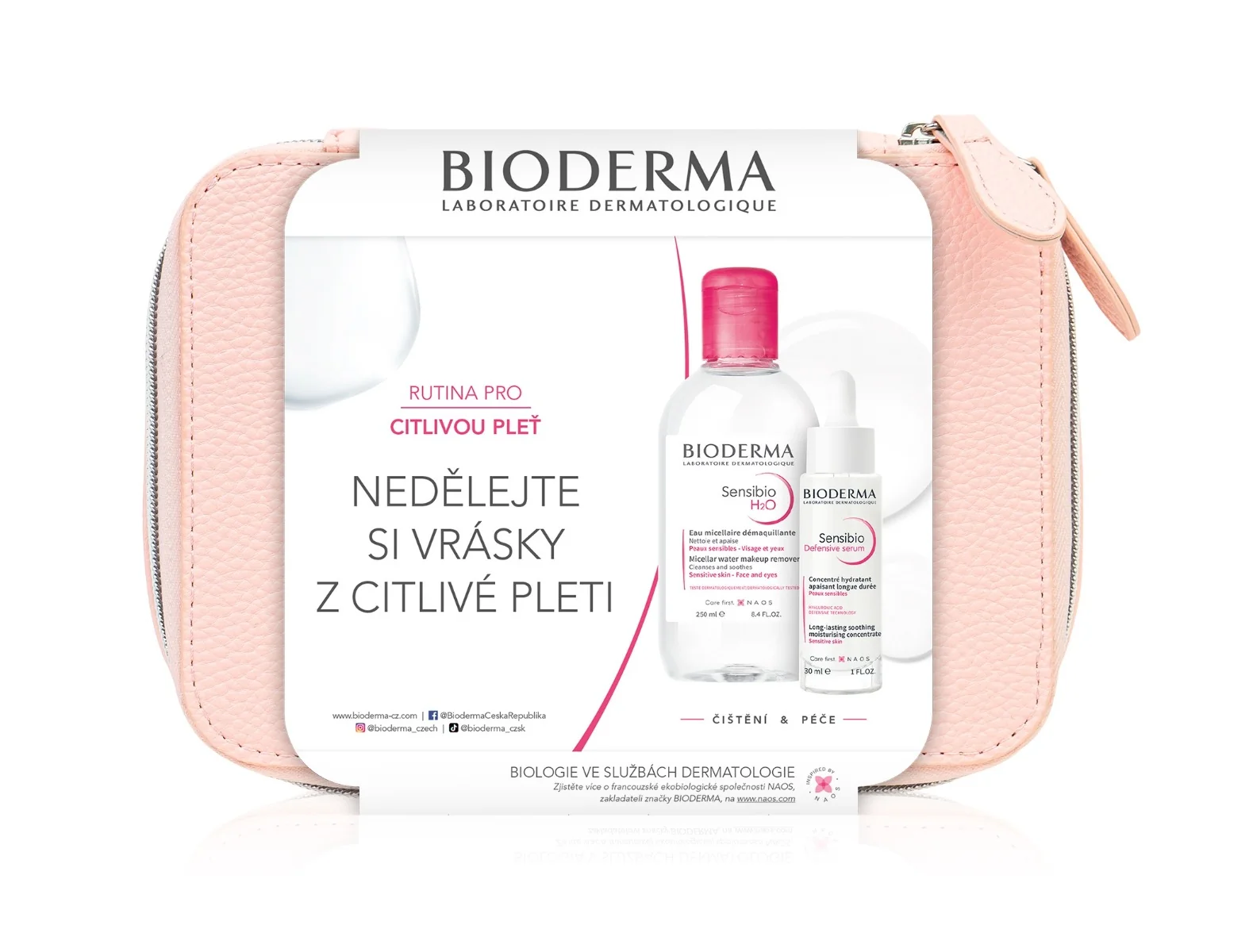 BIODERMA Sensibio Sada na citlivou pleť a vrásky dárkový balíček 2 ks