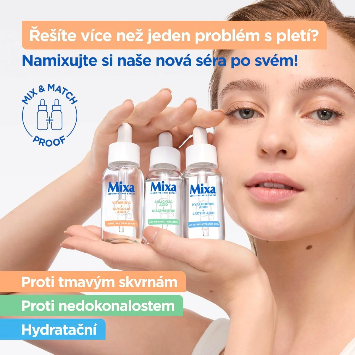 Mixa Face & Cleansing Sérum proti tmavým skvrnám 30 ml