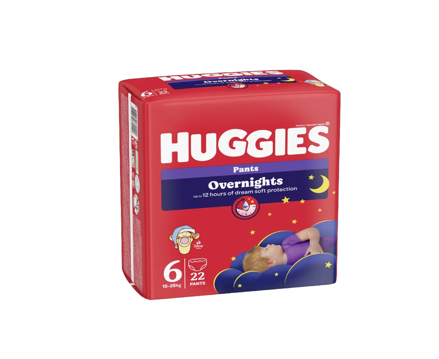 Huggies Overnights Pants 6 15-25 kg dětské pleny 22 ks