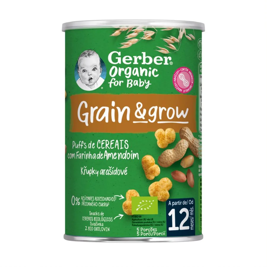 Gerber Organic Křupky arašídové BIO 12m+ 35 g