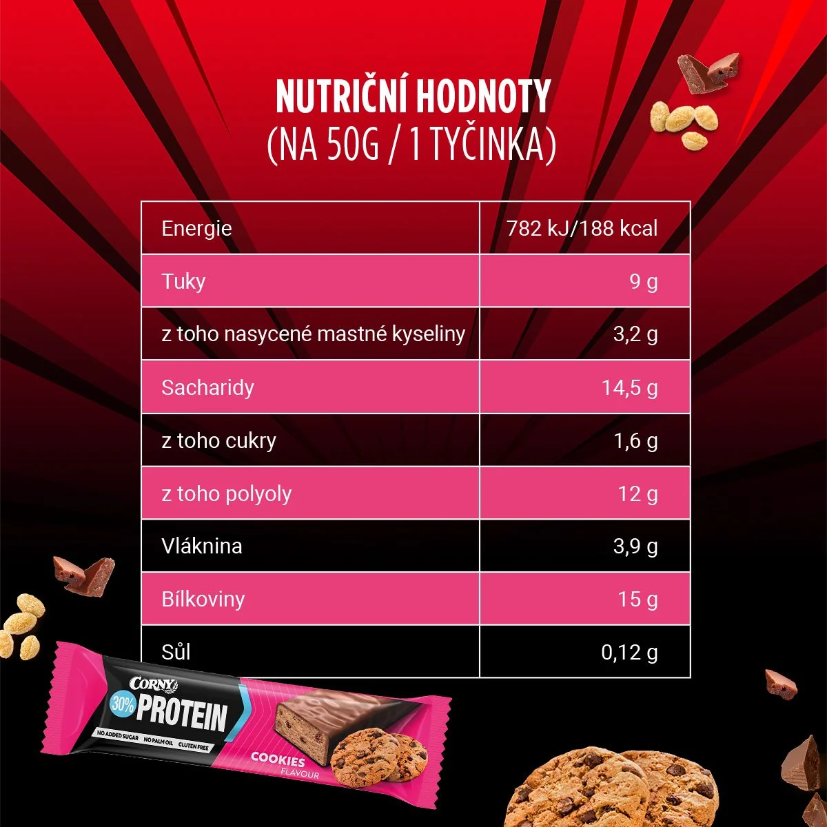 Corny Protein 30% cookies 50 g