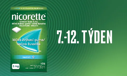 7.-12. týden: Nicorette® Gum 2 mg