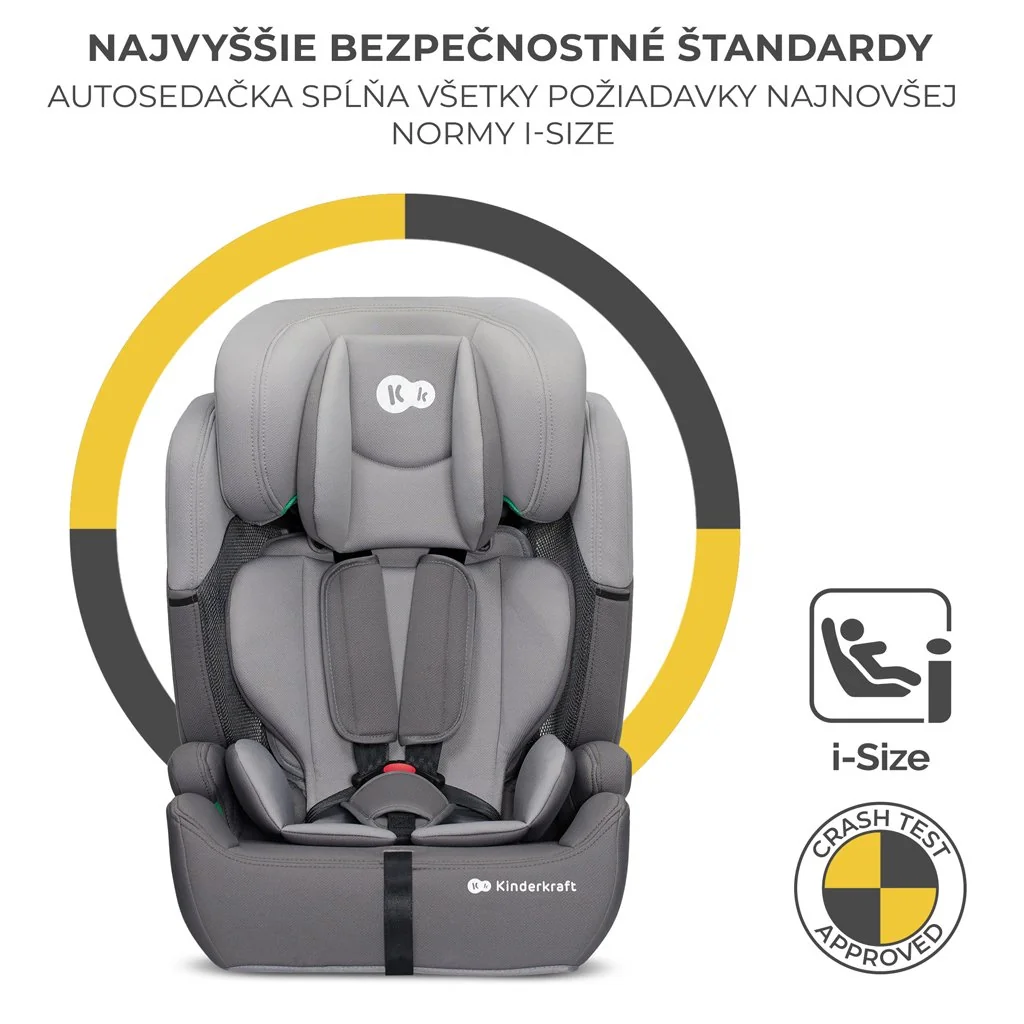 Kinderkraft Autosedačka Comfort up i-size grey (76-150 cm) 