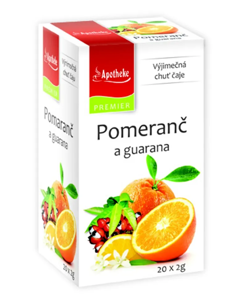 Apotheke Pomeranč a guarana čaj nálevové sáčky 20x2 g