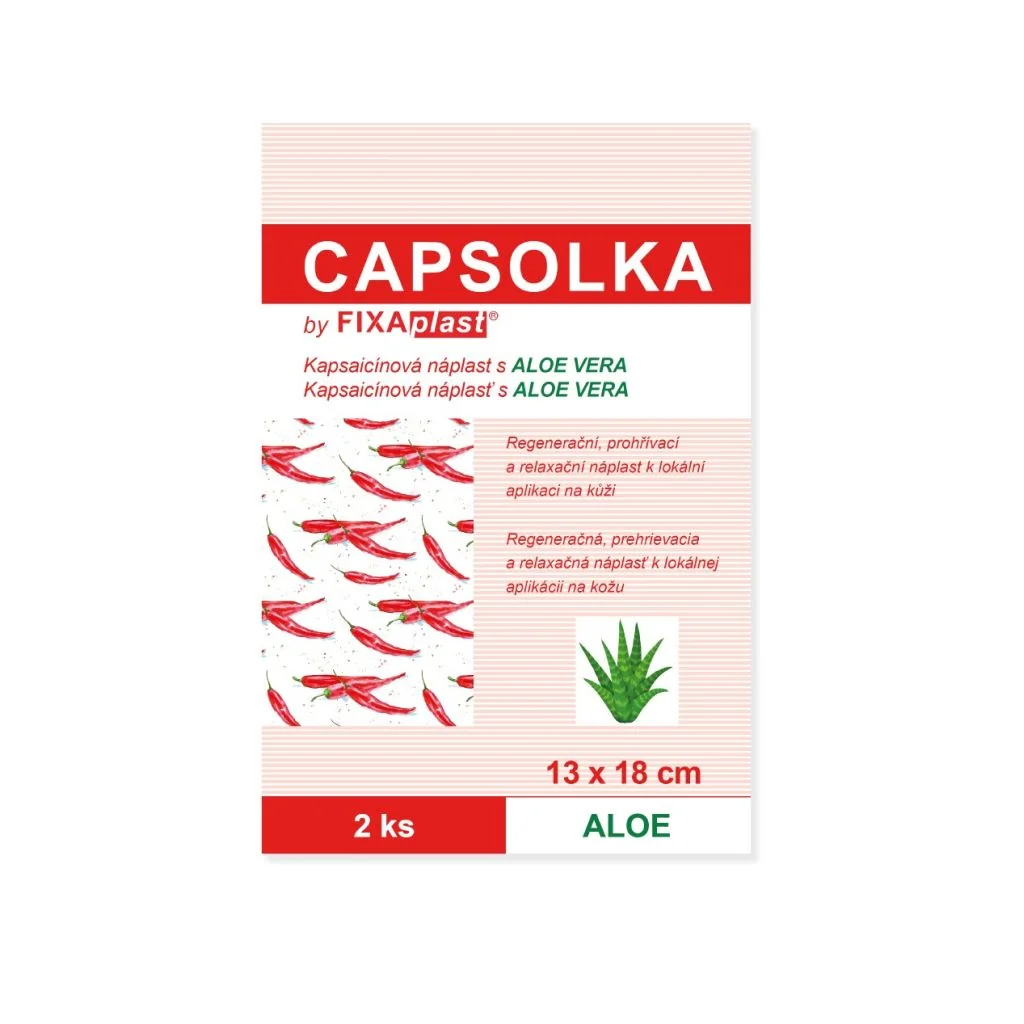 Fixaplast CAPSOLKA kapsaicínová náplast 13x18 cm 2 ks