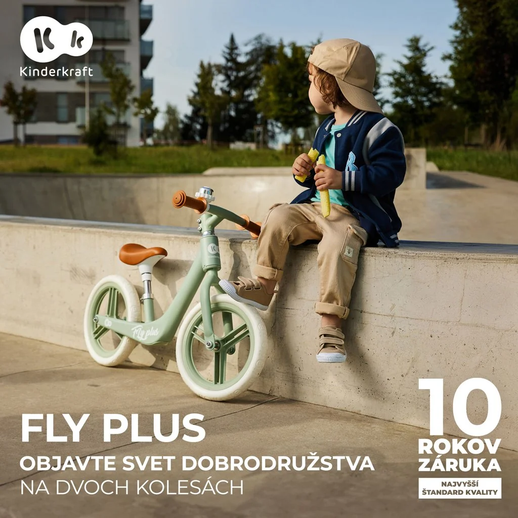 Kinderkraft Odrážedlo Fly Plus Baby blue 