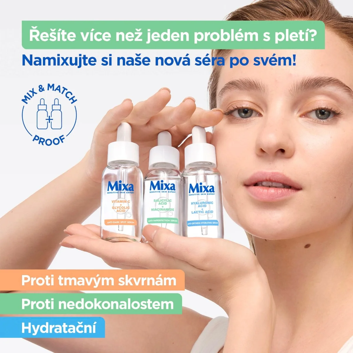 Mixa Face & Cleansing sérum proti nedokonalostem 30 ml