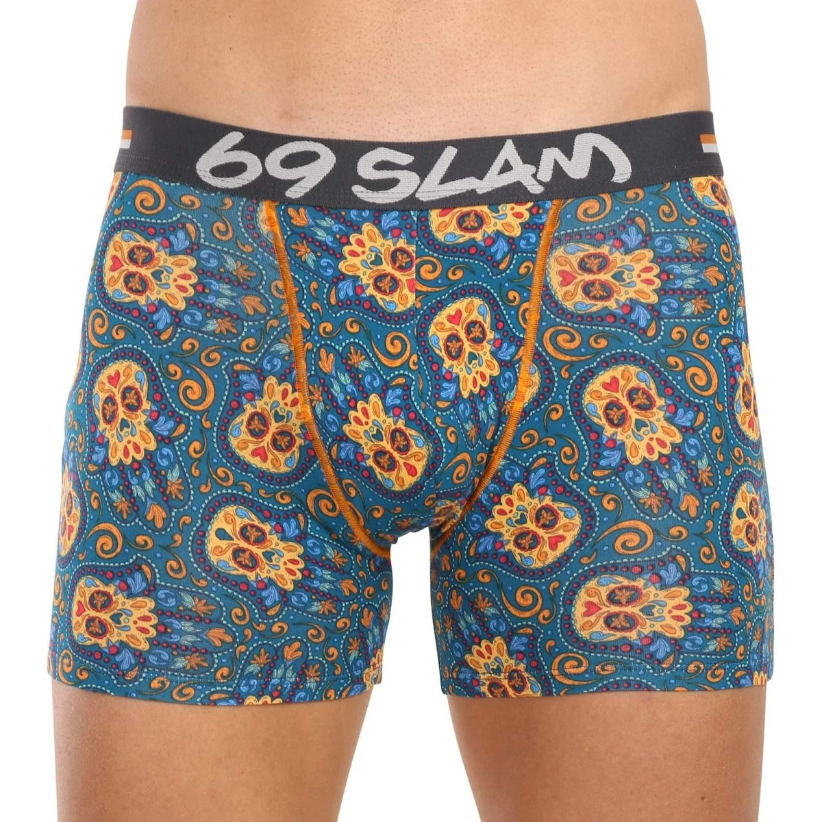 69SLAM Pánské boxerky fit bamboo hamsa hand gilbert (MPBHHD-BB) M 