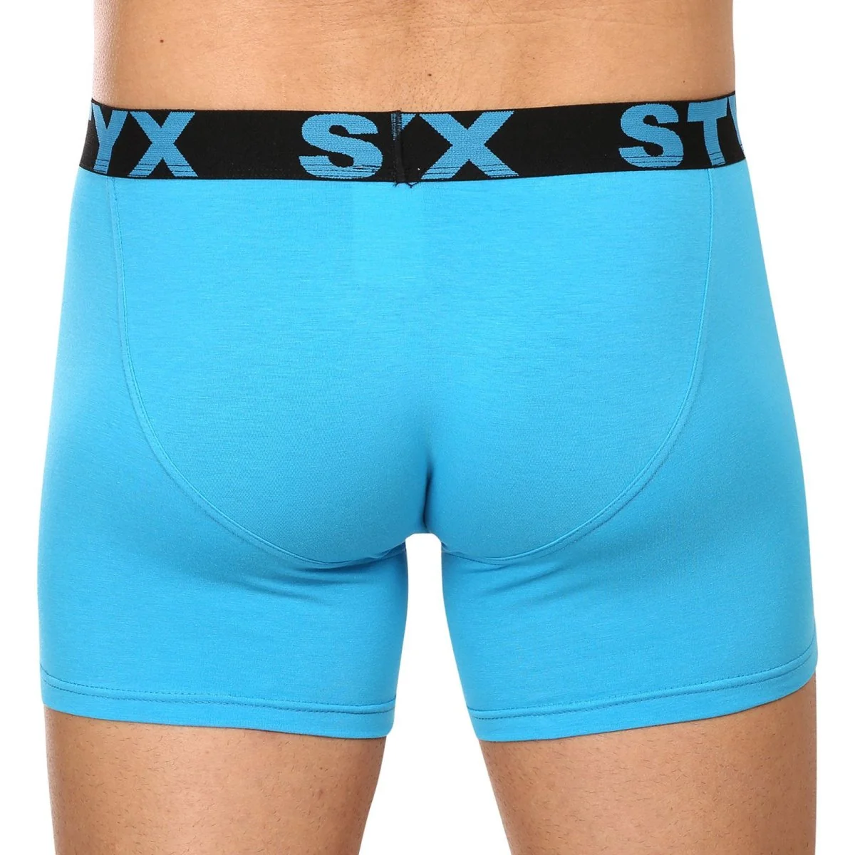 Styx 3PACK pánské boxerky long sportovní guma světle modré (3U1169) XL 