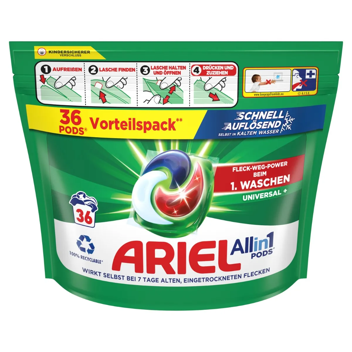 Ariel Universal Plus Prací kapsle 36 ks