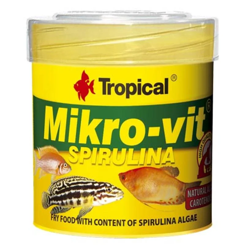 Tropical Mikro-vit Spirulina 50ml/32g krmivo pro rybí potěr s dodatkem spiruliny 