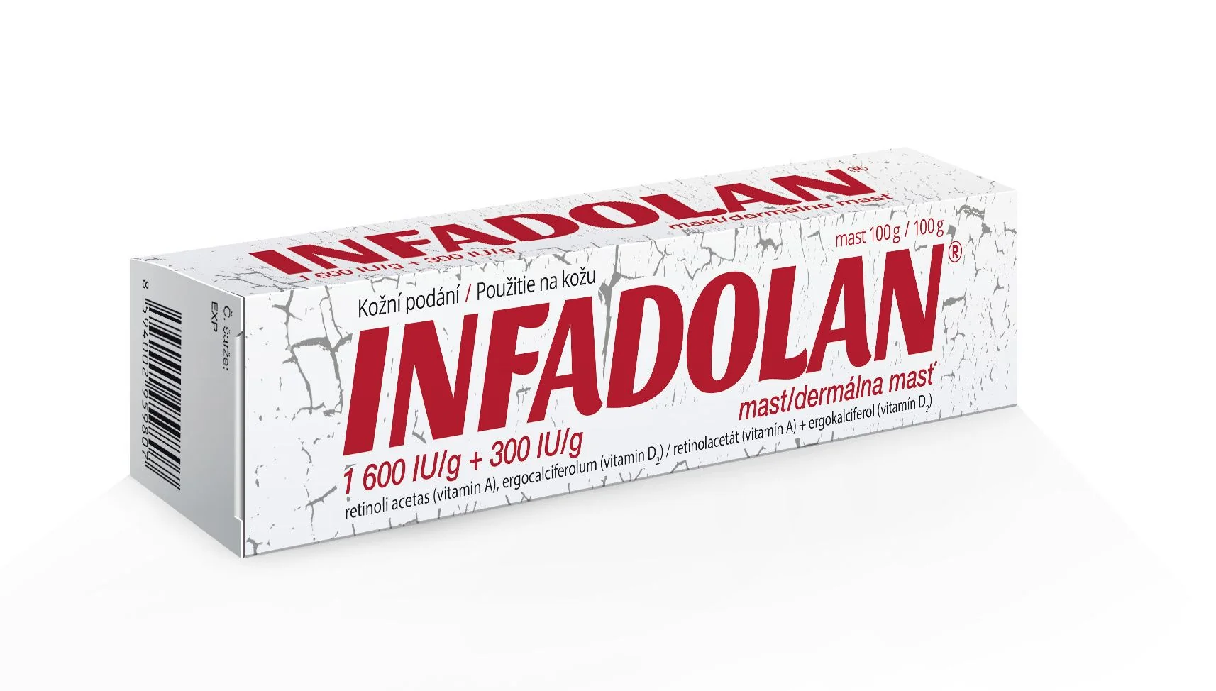 Infadolan 1600 IU/g + 300 IU/g mast 100 g