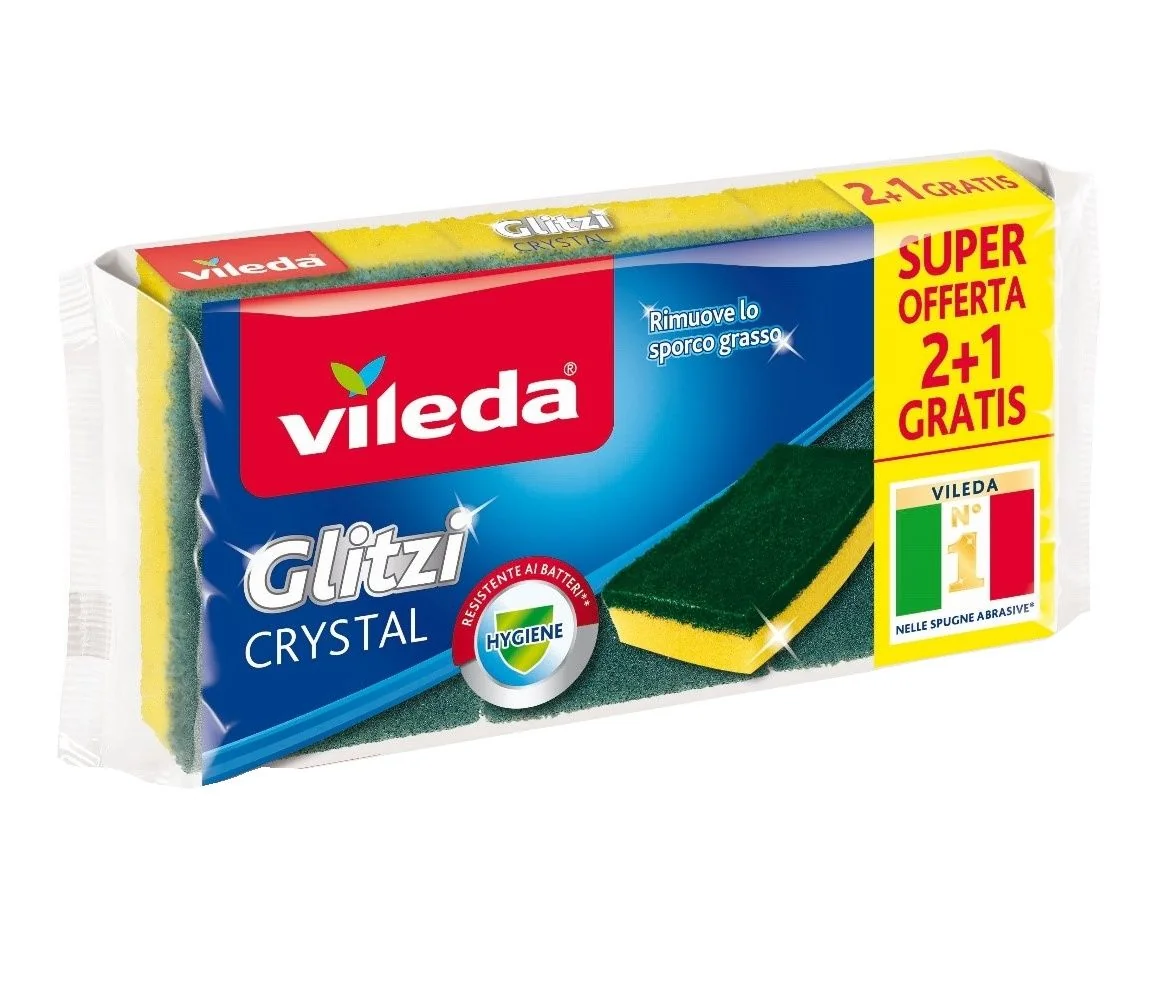 Vileda Glitzi Crystal houbička 2+1 ks