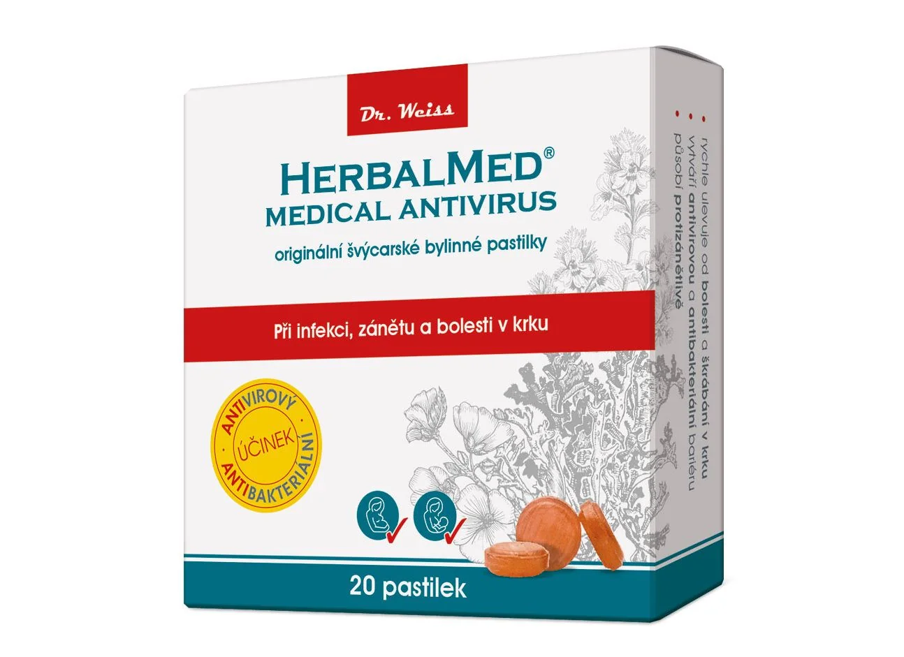 Dr. Weiss HerbalMed MEDICAL 20 pastilek