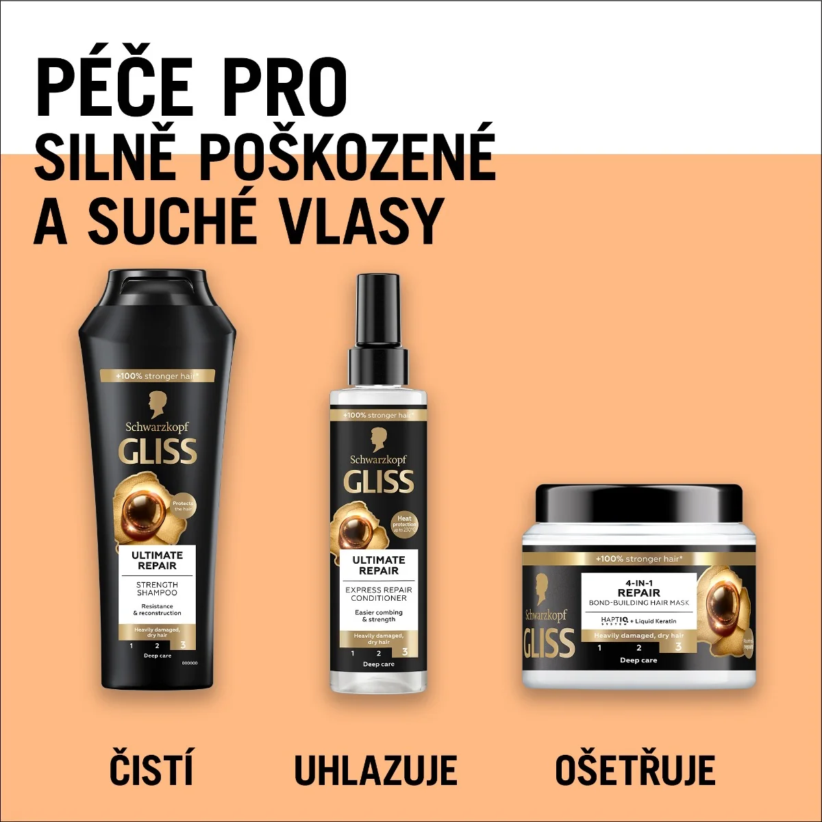 Gliss Ultimate Repair kondicionér ve spreji 200 ml