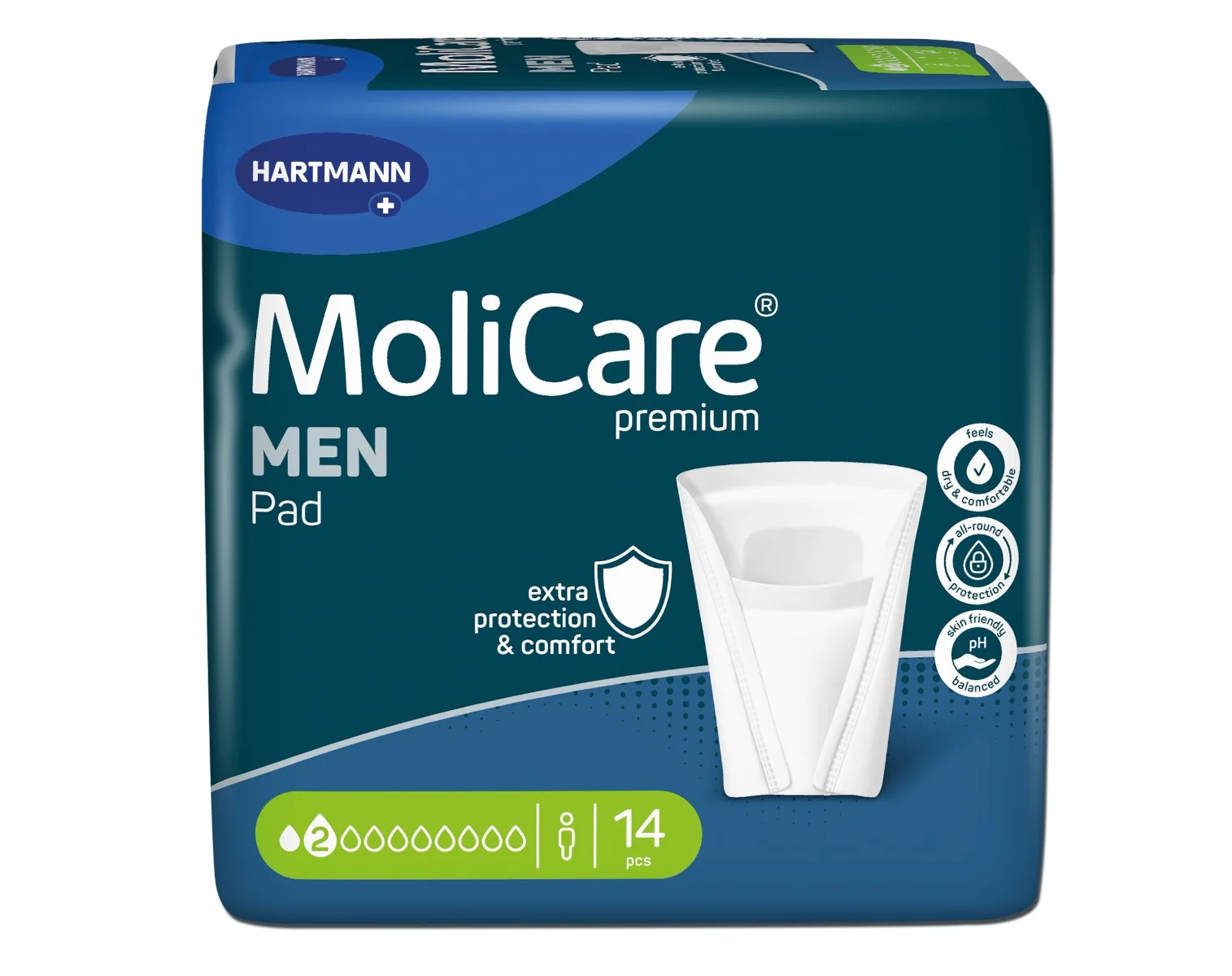 MoliCare Men 2 kapky absorpční vložky 14 ks