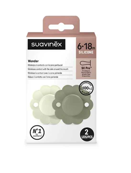 Suavinex Wonder Dudlík 6-18m 2 ks almost+hedge