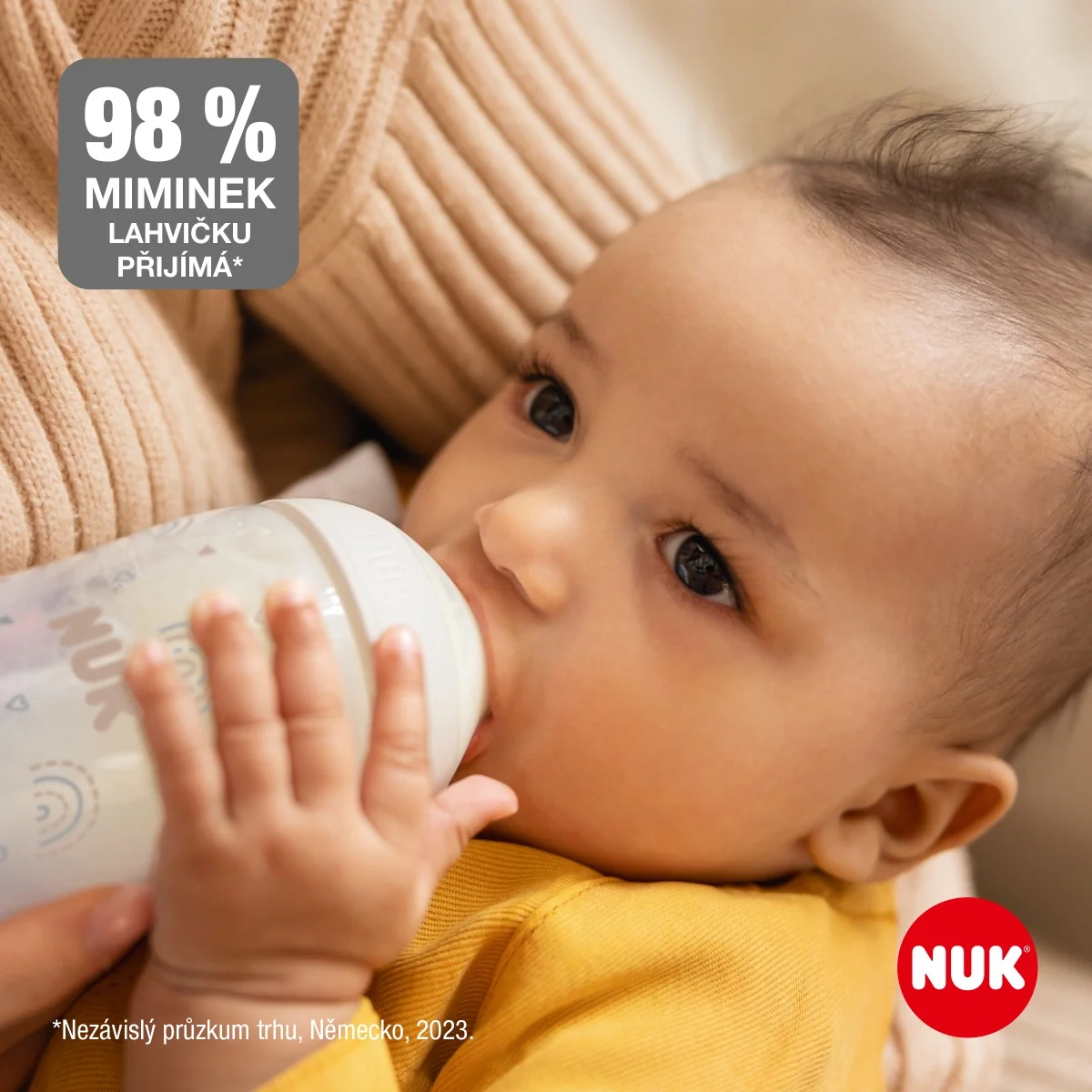 NUK Perfect Match Láhev mix barev 3m+ 260 ml 1 ks