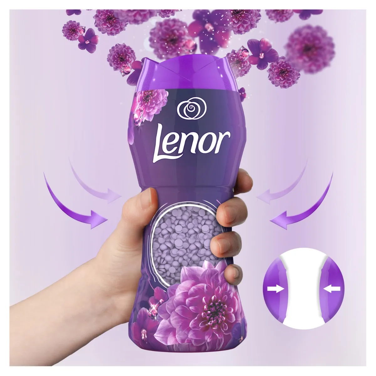 Lenor Vonné perličky Amethyst & Floral Bouquet 210 g