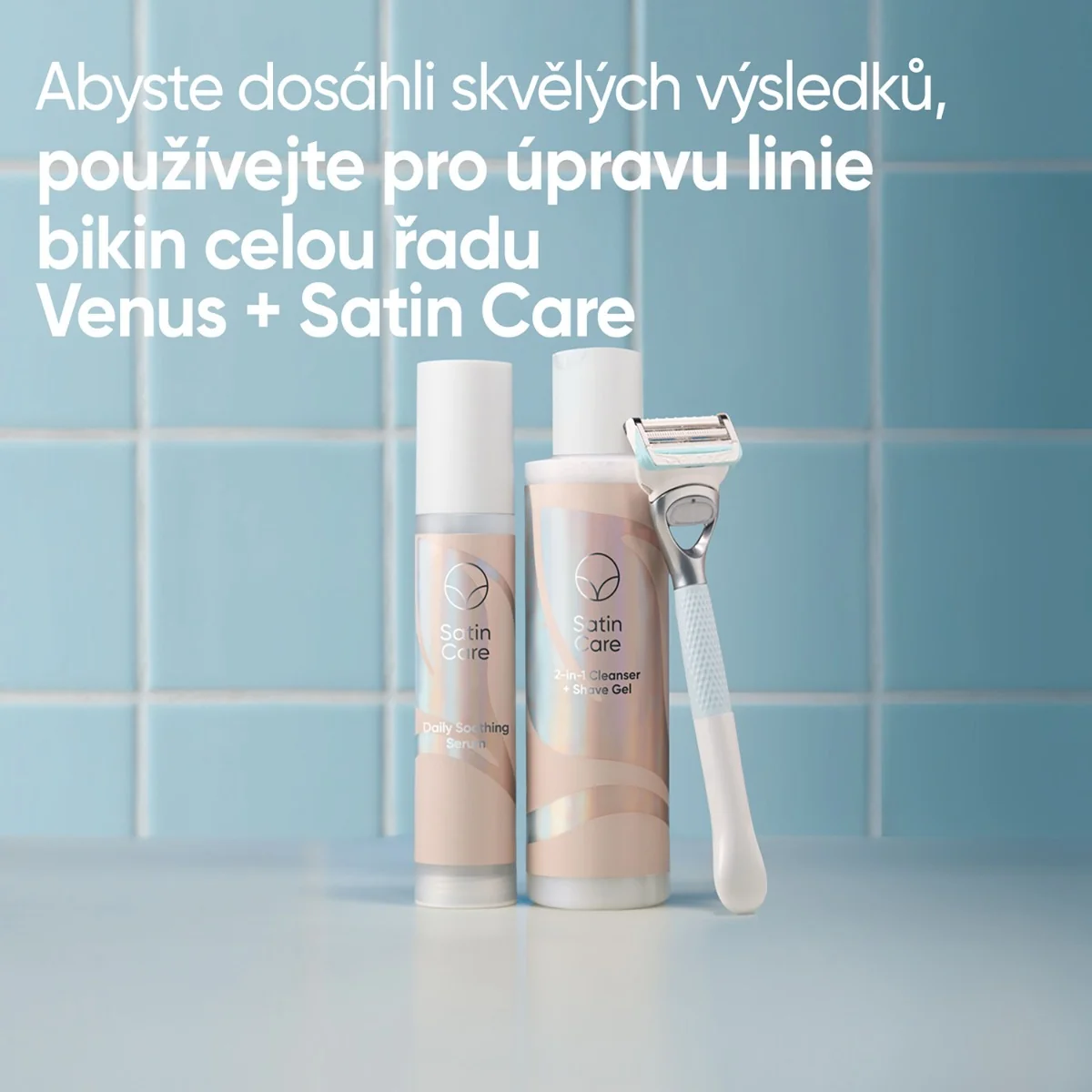 Gillette Venus Satin Care gel na holení 190 ml