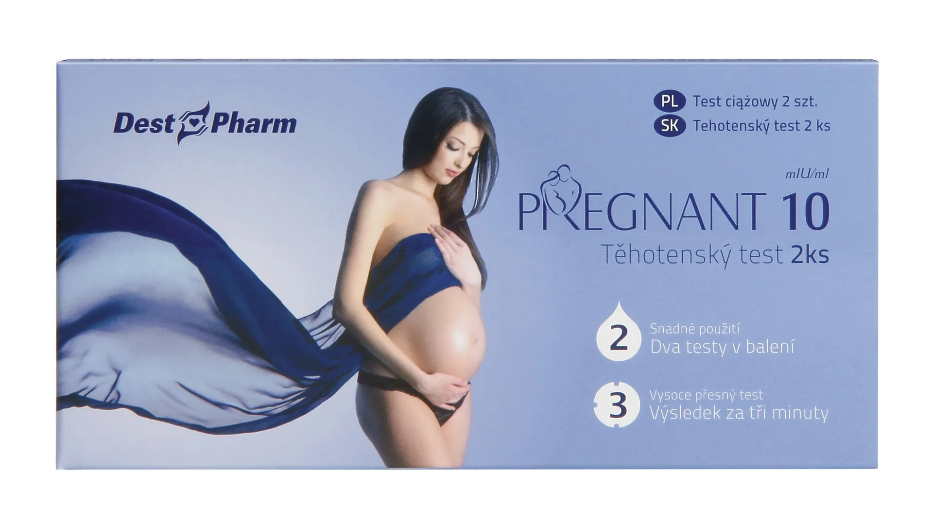 Pregnant 10 Těhotenský test 2 ks