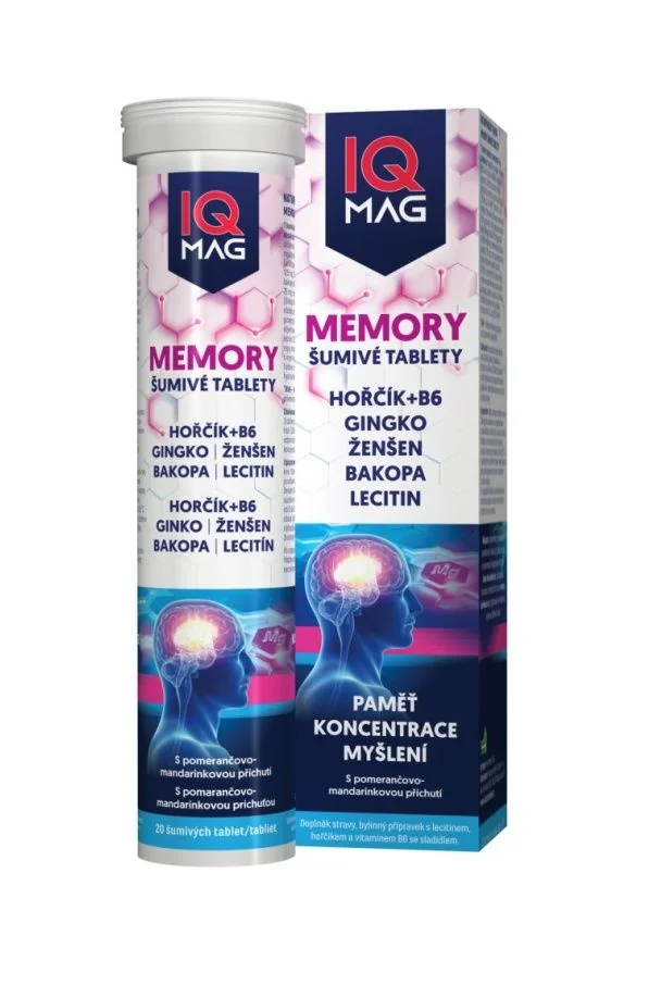 IQ Mag Memory 20 šumivých tablet