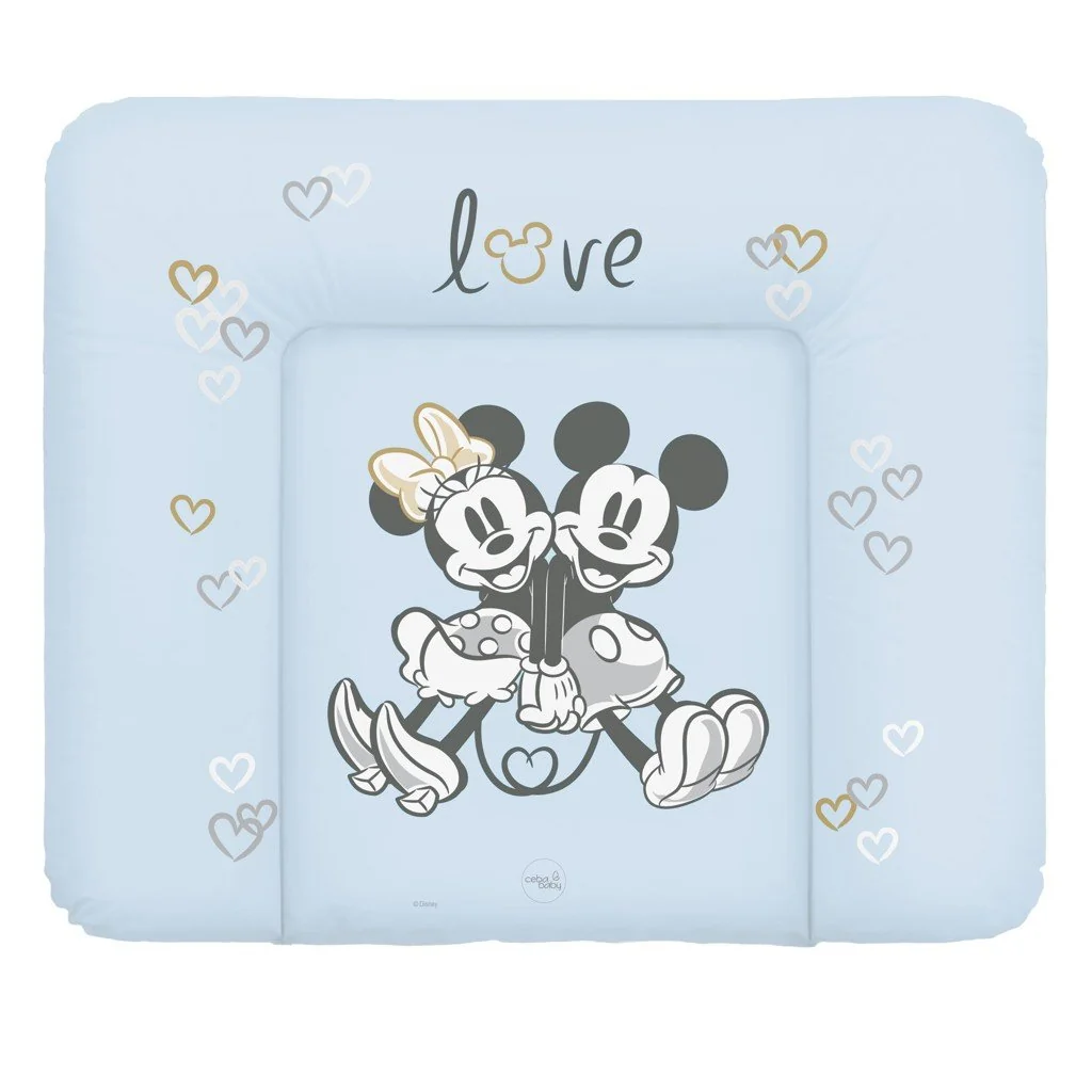 Ceba Podložka přebalovací měkká na komodu (85x72) Disney Minnie & Mickey Blue 