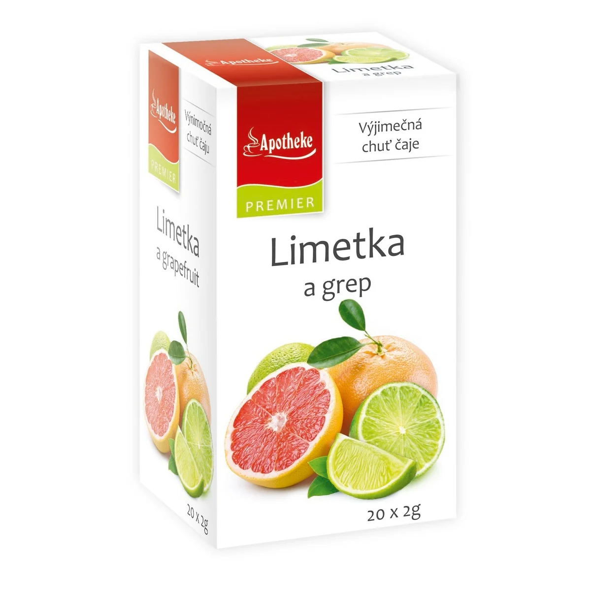 Apotheke Limetka a grep čaj nálevové sáčky 20x2 g