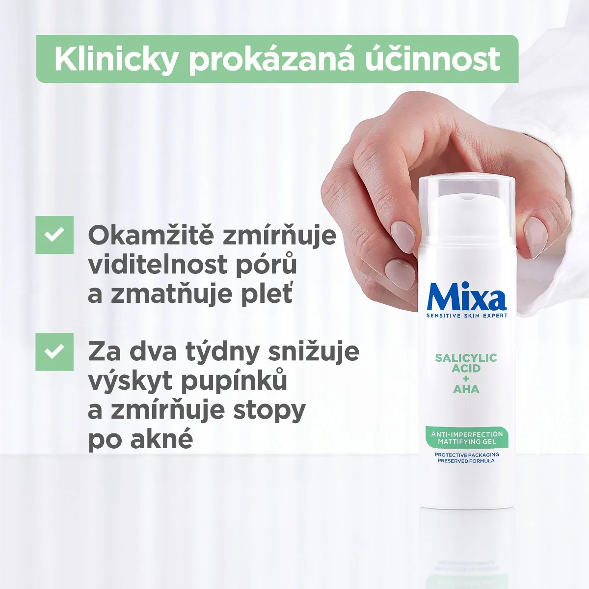 Mixa Anti-imperfection Zmatňující gel 50 ml