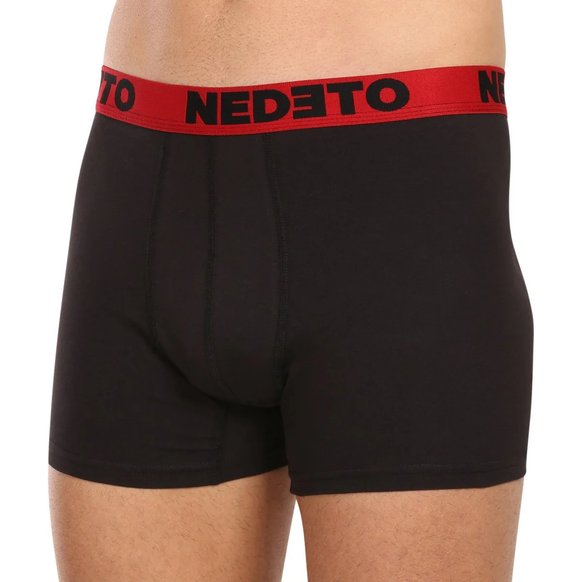 Nedeto 10PACK pánské boxerky černé (10NB005) M 