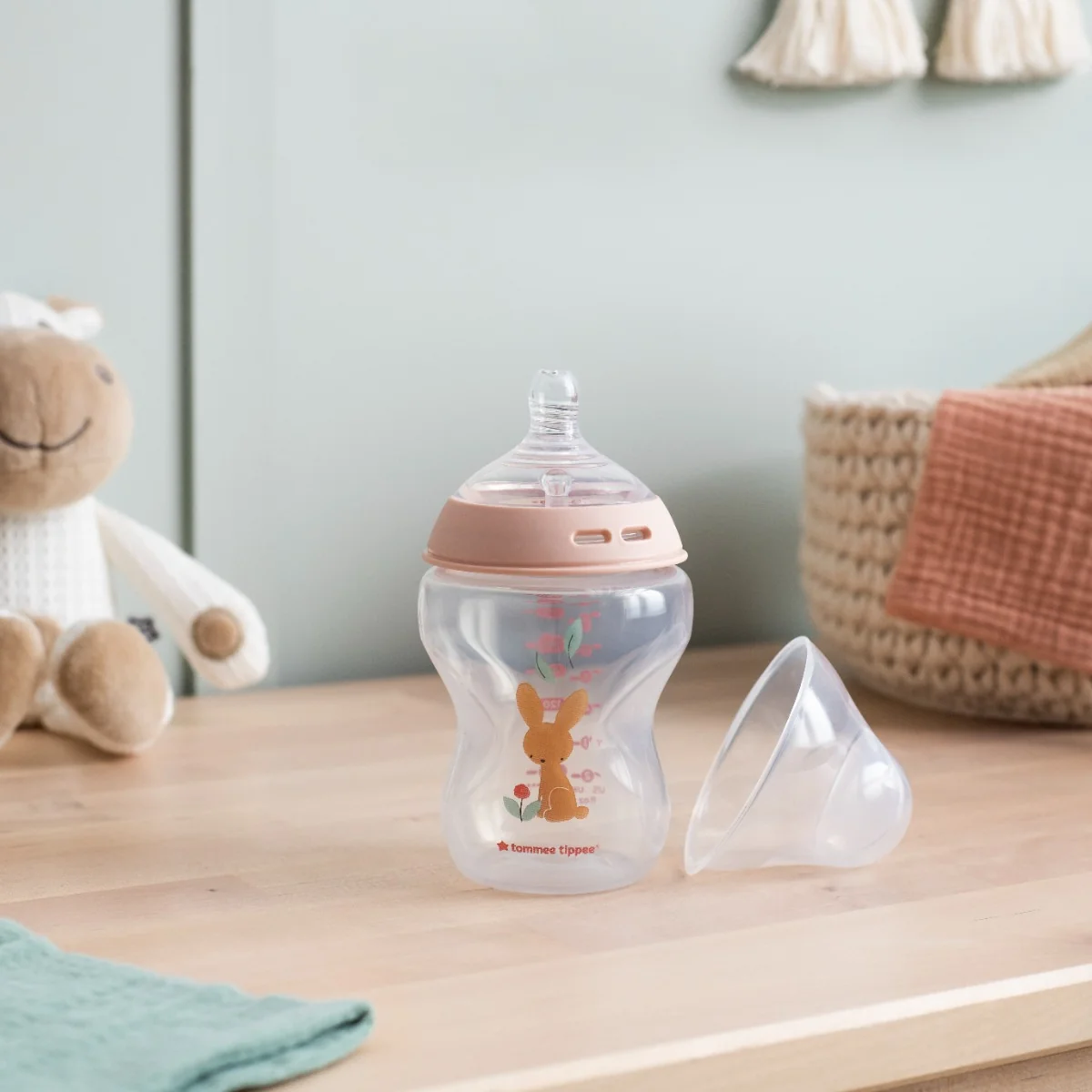 Tommee Tippee Natural Start Samosterilizační kojenecká lahev s Anti-Colic savičkou Pomalý průtok 0m+ 260 ml 2 ks růžová