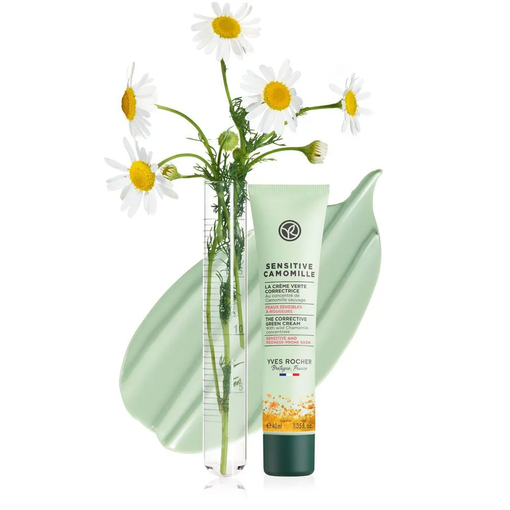 Yves Rocher Zelený korekční krém Sensitive Camomille 40 ml