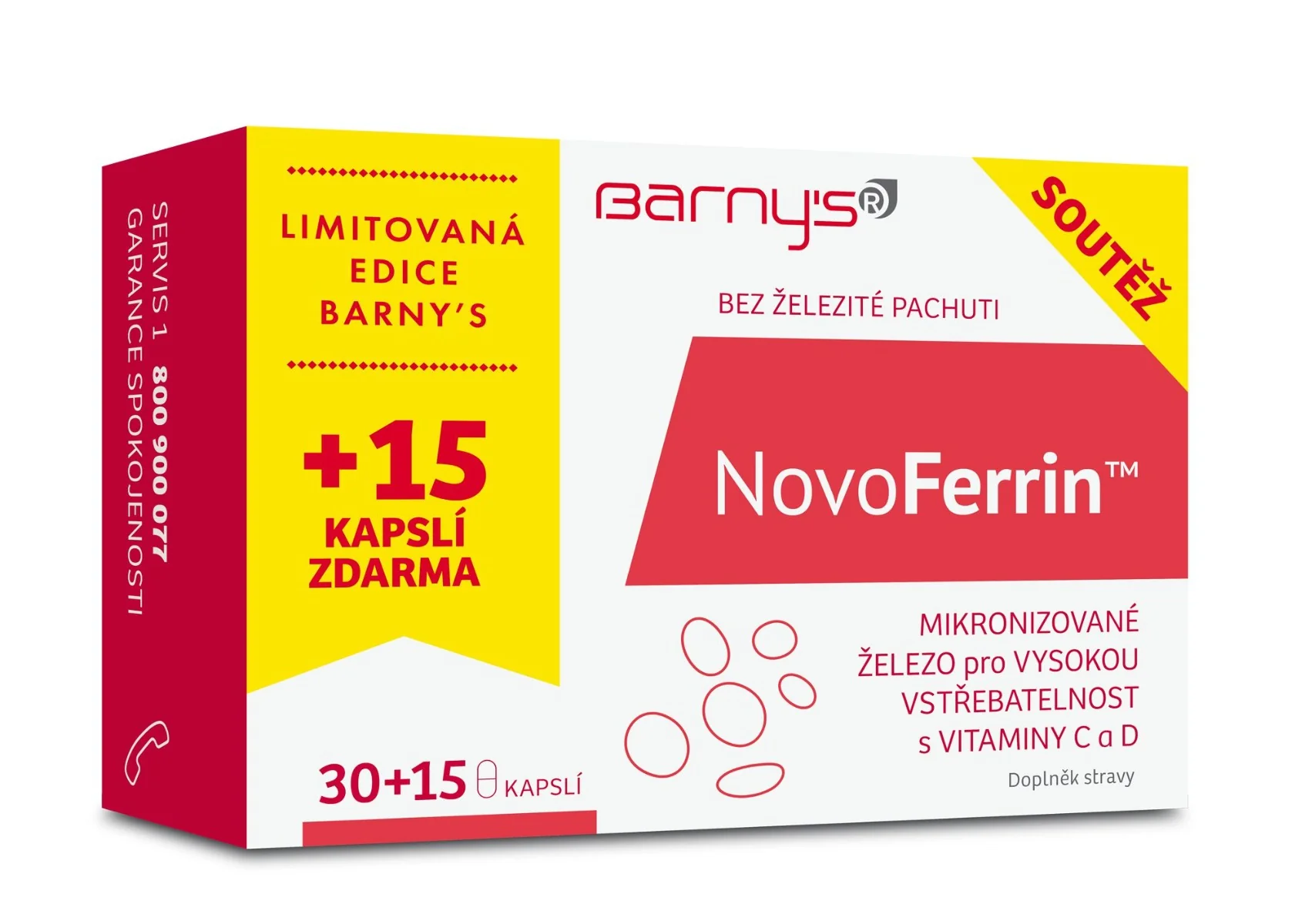 Barny´s NovoFerrin 30+15 kapslí