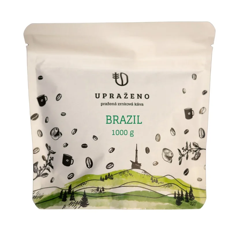 Upraženo Brazil pražená zrnková káva 1000 g