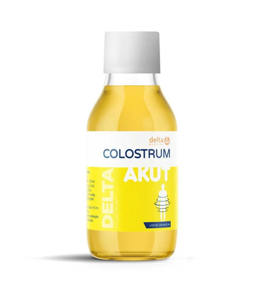 DELTA Colostrum Akut příchuť vanilka 125 ml