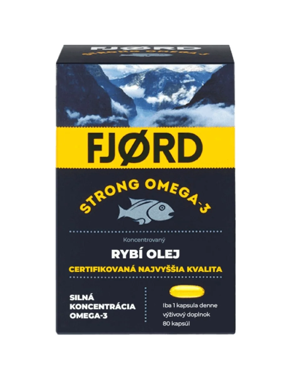 Valentis Fjord Strong Omega-3 Rybí olej 80 kapslí