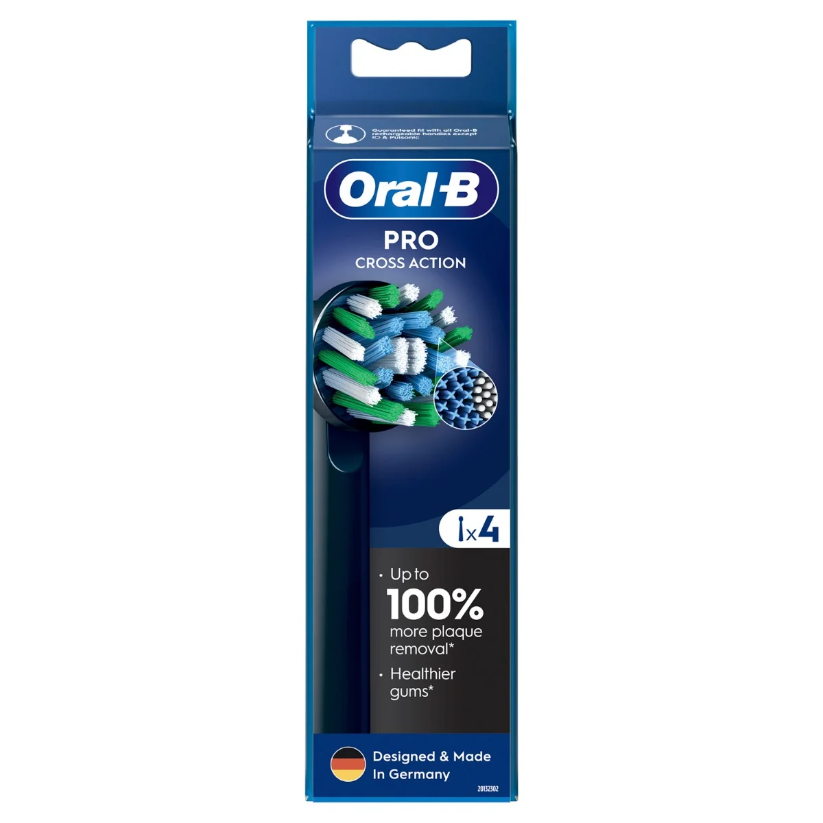 Oral-B EB 50-4 PRO Cross Action náhradní hlavice 4 ks černé